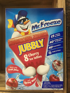 Mr Freeze Jubbly 8 Cherry Ice Lollies 8x62ml