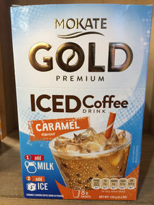 Mokate Gold Premium Iced Caramel Coffee 8x Sachets 120g