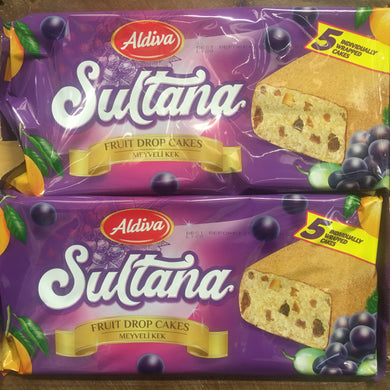 10x Aldiva Sultana Fruit Drop Cakes (2 Packs of 5x40g)