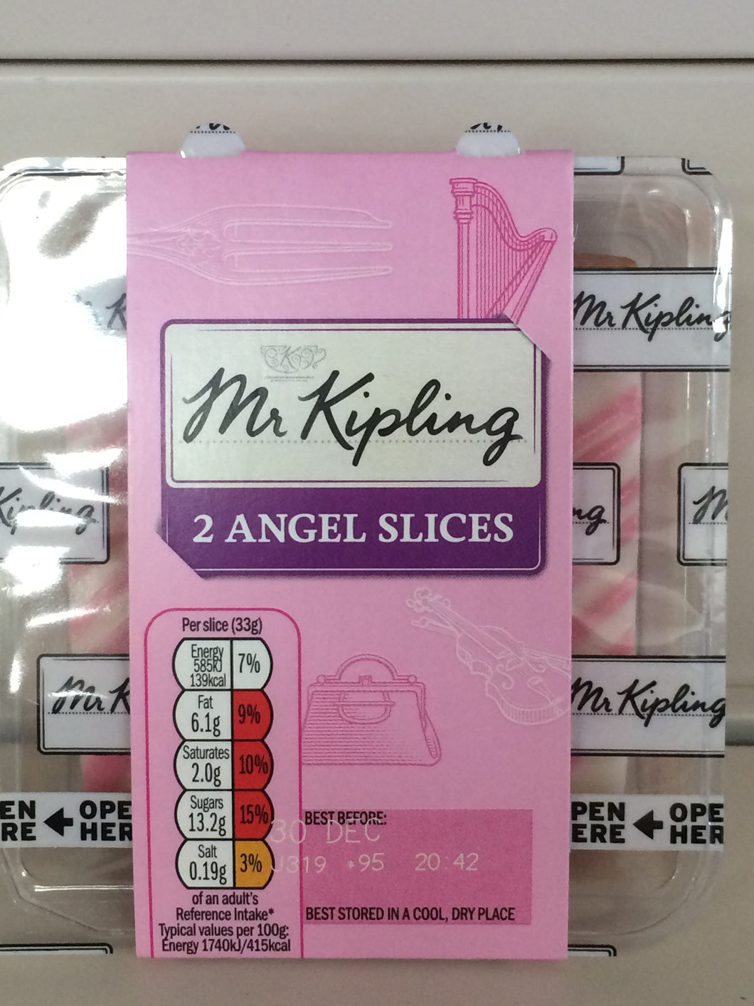 Mr Kipling Angel Cake 2pack Slice - Cake on the Go