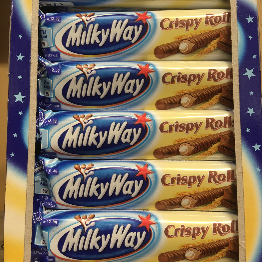 Crispy Rools 12x Milky Way Crispy Rolls Chocolate Bars (12x25g) & Low Price Foods Ltd