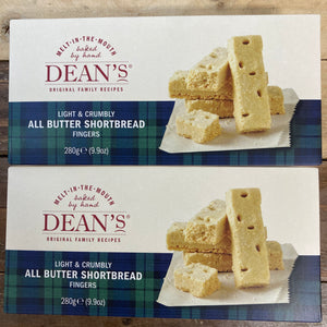 2x Deans All Butter Shortbread Fingers (2x280g)