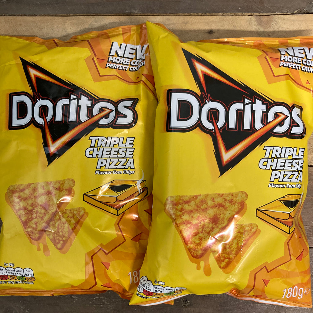 4x Doritos Triple Cheese Pizza Tortilla Chips Share Bags (4x180g) & Low Price Foods Ltd