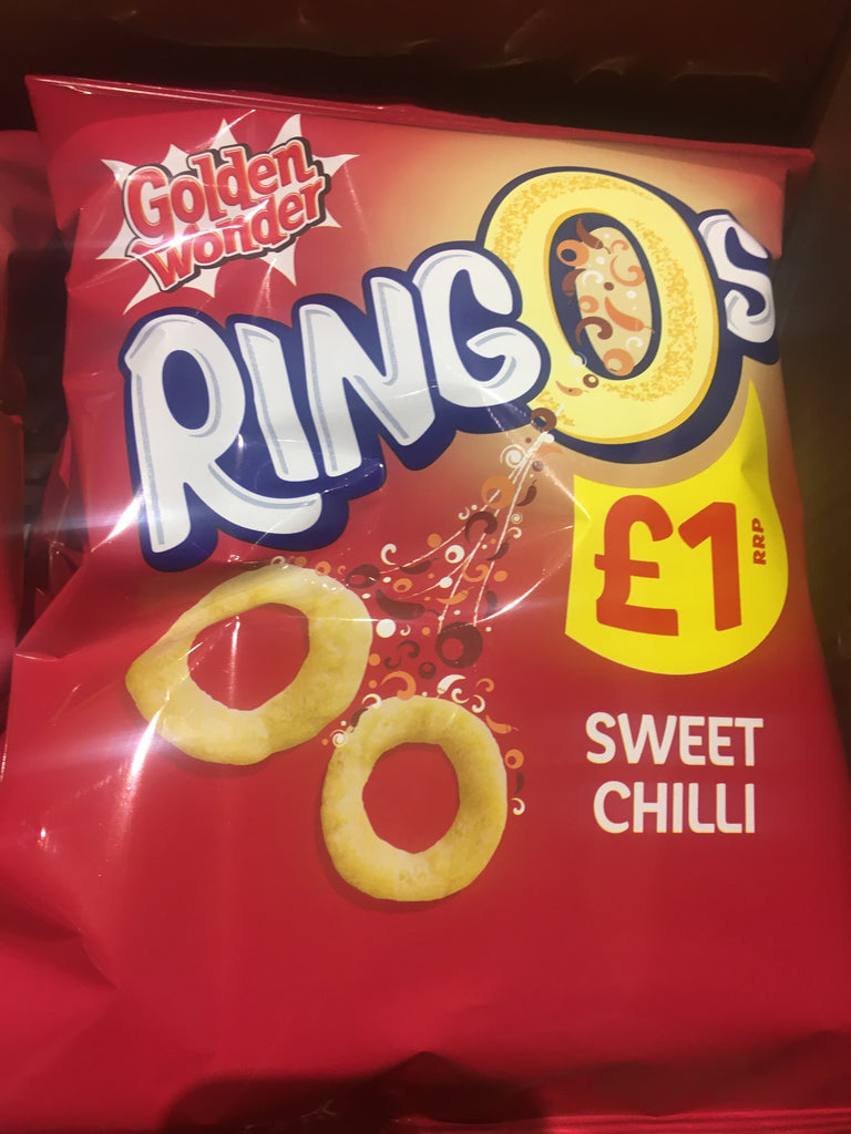 14x Golden Wonder Ringos Sweet Chilli (14x55g) & Low Price Foods Ltd