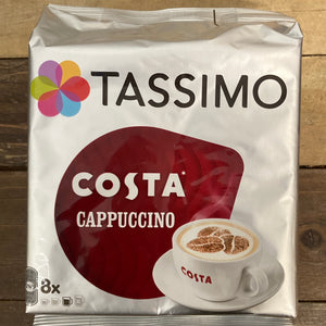 Tassimo Costa Cappuccino Coffee Pods 6 per pack