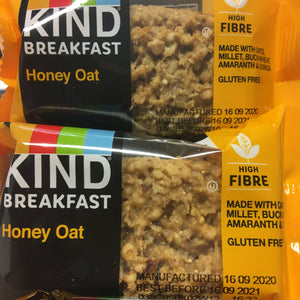 12x KIND Breakfast Honey Oat Breakfast Bars (4 Packs of 3x50g)