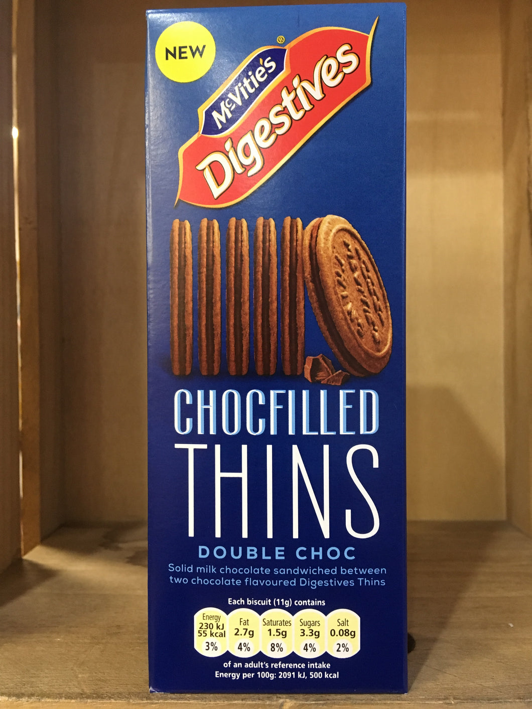 McVities's Digestive Chocfilled Thins Double Chocolate Biscuits 130g
