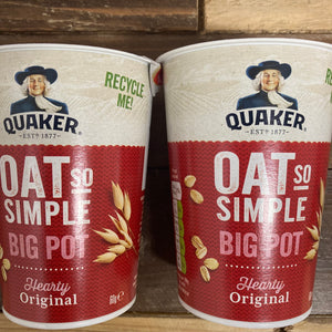 4x Quaker Oat So Simple Original BIG Pots (4x60g)