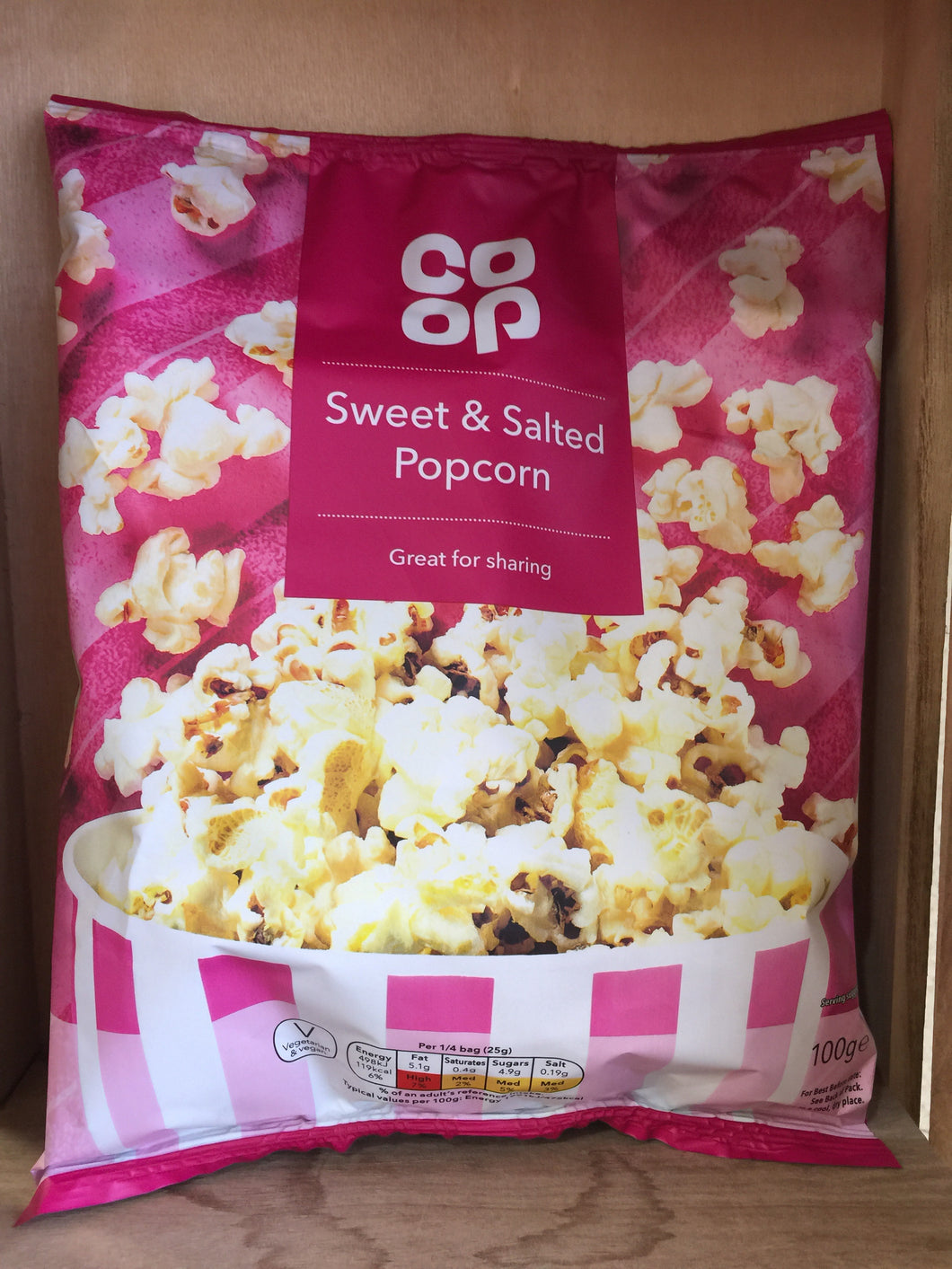 Low Price Sweet & Salted Popcorn 100g