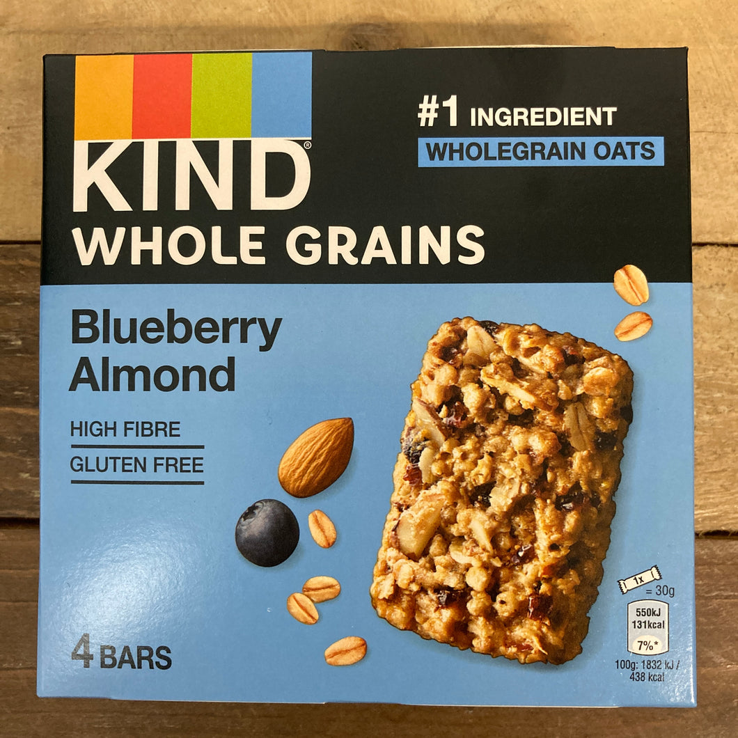 KIND Whole Grains Blueberry Almond Bars 4x30g