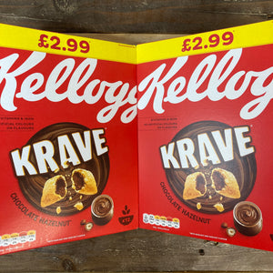 2x Kellogg's Krave Chocolate Hazelnut (2x410g)