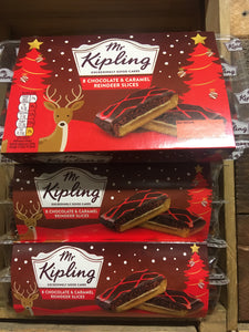 24x Mr Kipling Chocolate & Caramel Reindeer Slices (3 Packs of 8 Slices)