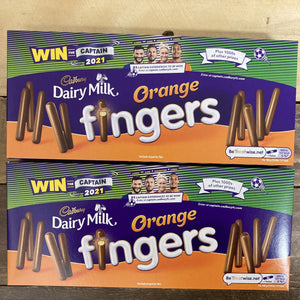 3x Cadbury Dairy Milk Chocolate Orange Finger Biscuit Boxes (3x114g)