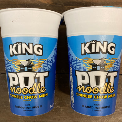 Pot Noodle Chinese Chow Mein King Pots
