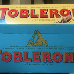 Toblerone Swiss Milk Chocolate with Crunchy Almonds Large Bar 360g