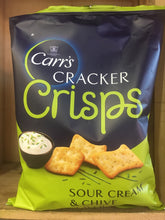 10x Packets of Carr's Cracker Crisps Sour Cream & Chive (10x150g)