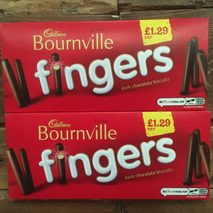 3x Cadbury Bournville Fingers Dark Chocolate Biscuits (3x114g)