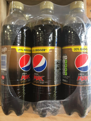 12x Pepsi Max Ginger Zero Sugar 600ml