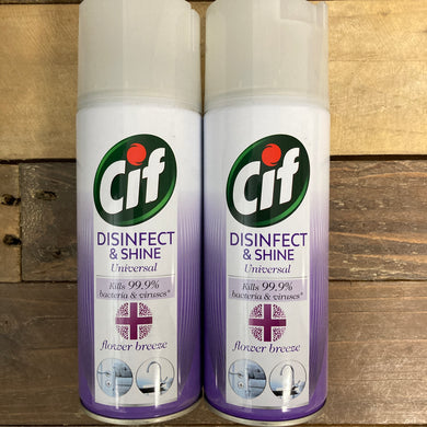 Cif Disinfect & Shine Flower breeze Aerosol 400ml