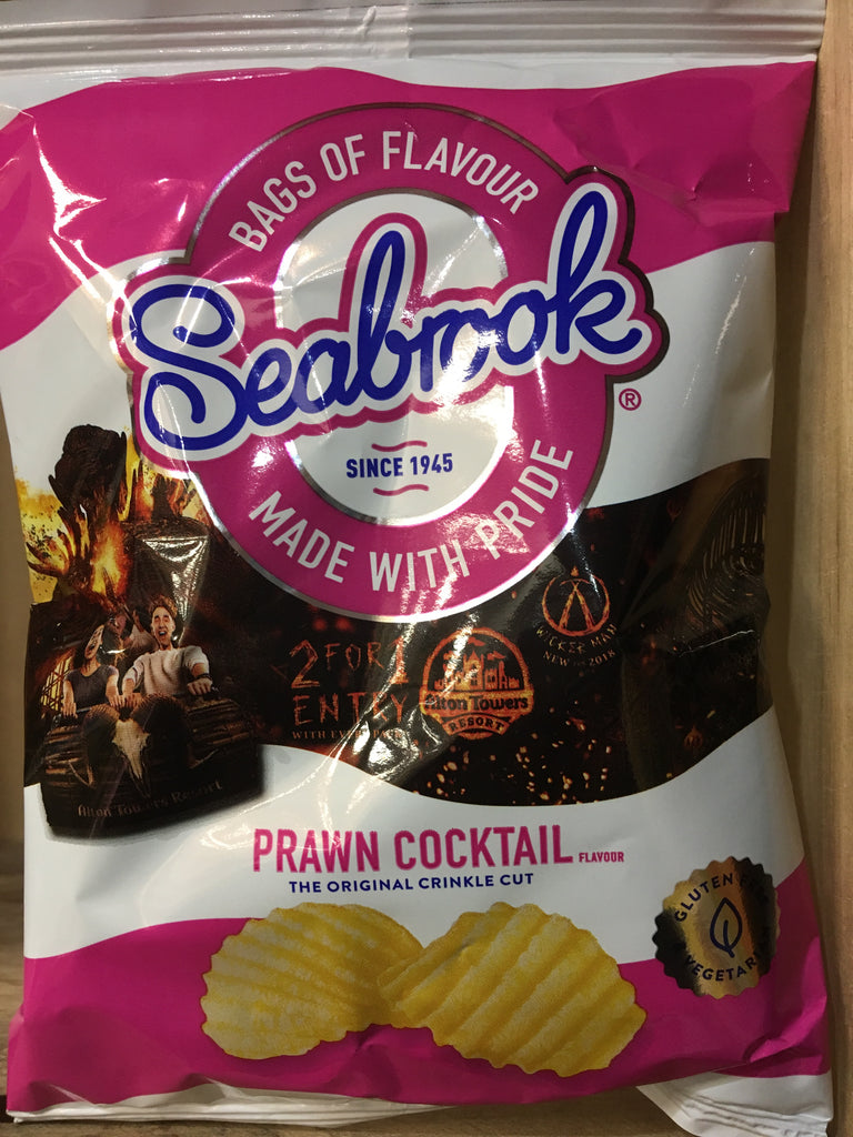 32x Seabrook Prawn Cocktail Crinkle Cut Crisps (32x31.8g) & Low Price ...