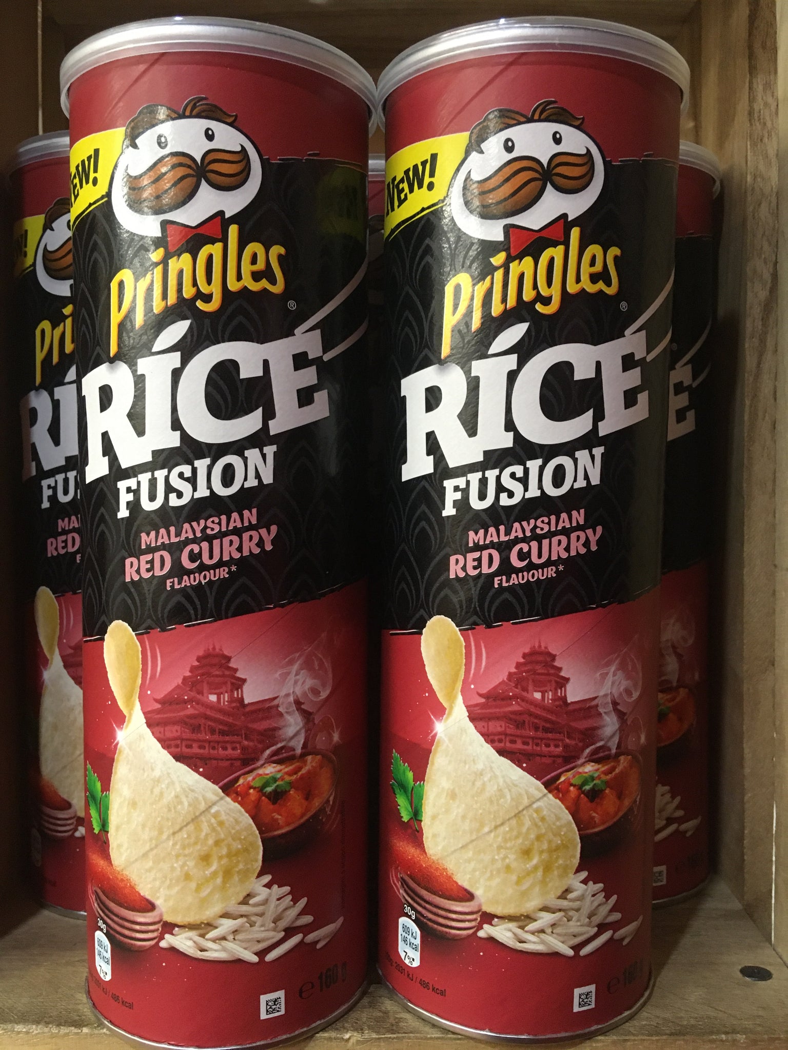 Pringles Rice Range 5x Pringles Rice Fusion Malaysian Red Curry Flavour (5x160g) & Low ...