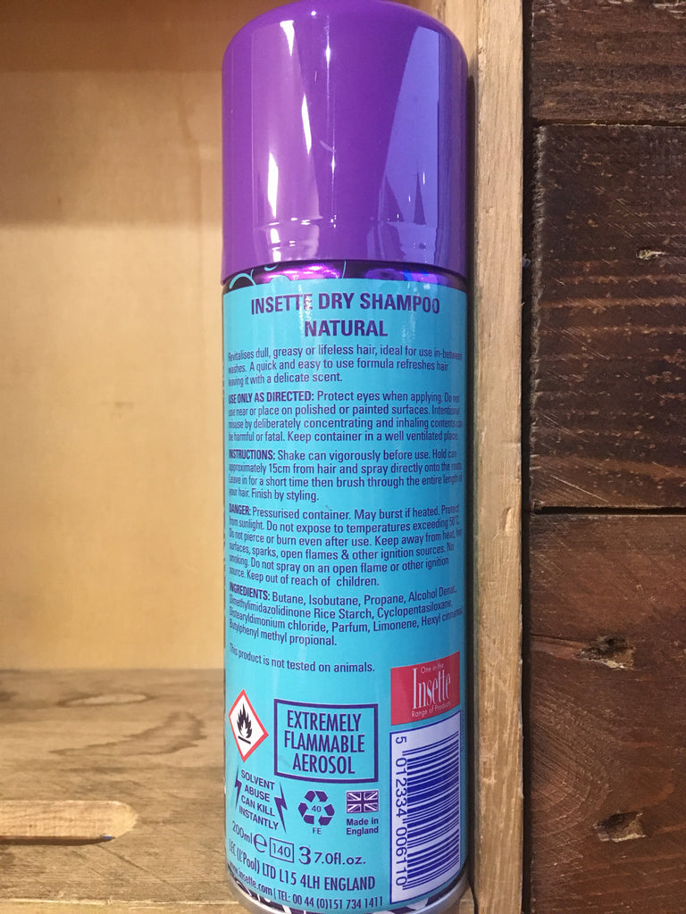 Insette Dry Shampoo Natural 200ml & Low Price Foods Ltd
