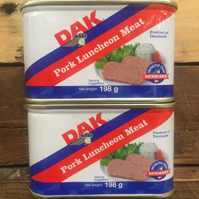 2x DAK Pork Luncheon Meat Tins (2x198g)