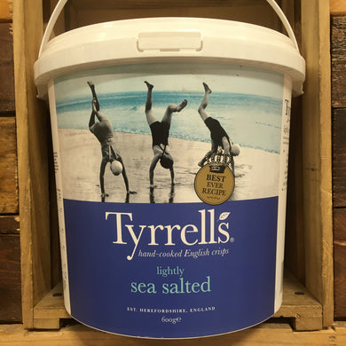 Tyrrells Lightly Sea Salted Bucket of Crisps 600g
