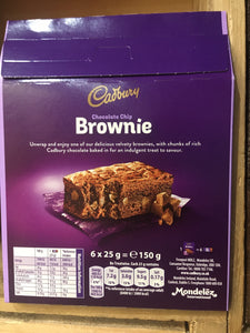 24x Cadbury Chocolate Chip Brownies (4 Packs of 6)