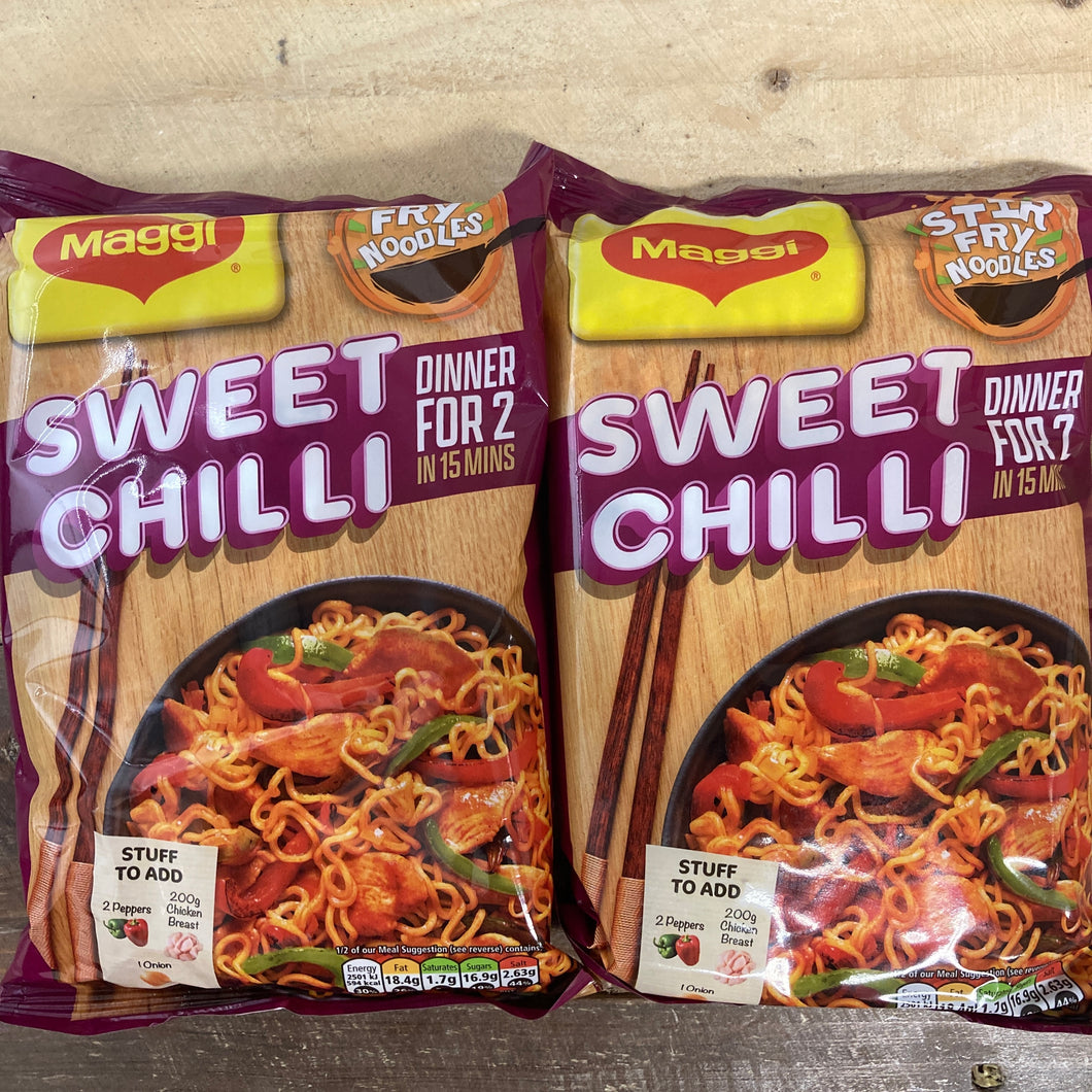 2x Maggi Stir Fry Noodles Sweet Chilli Flavour (2x185g)