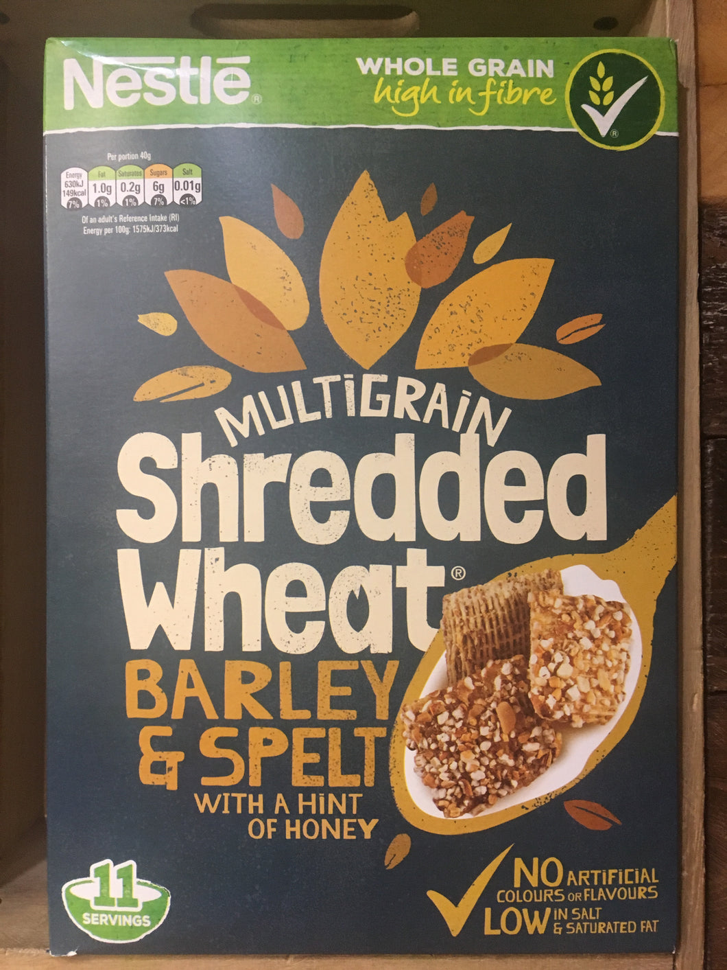 Nestle Shredded Wheat MultiGrain Barley & Spelt Cereal 475g