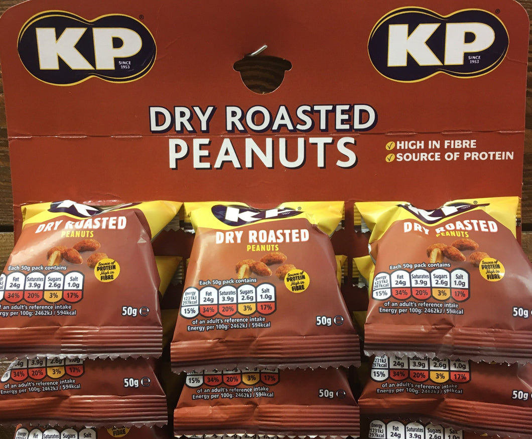 7x KP Dry Roasted Peanut Bags (7x50g)