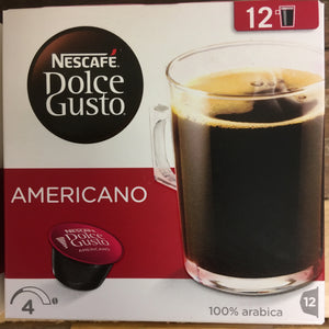 24x Dolce Gusto Americano Pods (slightly squashed)(2 Packs of 12 pods)
