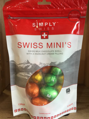 Simply Swiss Mini’s Milk Chocolate Shells 156g