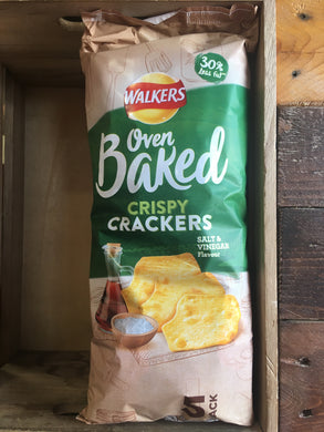 Walkers Baked Salt & Vinegar Crisps 5 Pack 5X25g