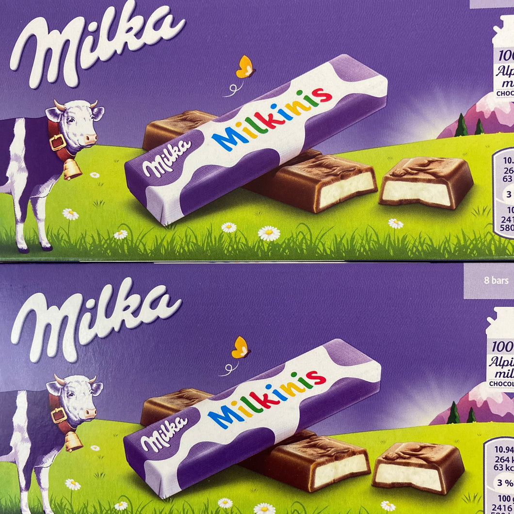 24x Milka Milkinis Chocolate Bars (3 Packs of 8 Bars)