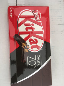 18x Nestle KitKat Dark 70% Chocolate (2 Packs of 9x41.5g 4 Finger Bars)