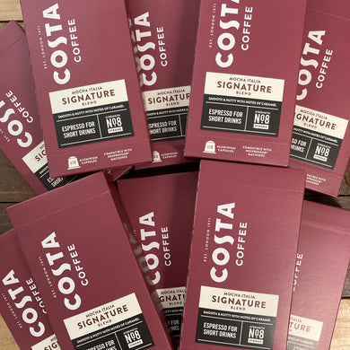 100x Costa Mocha Italia Signature Nespresso Coffee Capsules (10 Packs of 10 Pods)