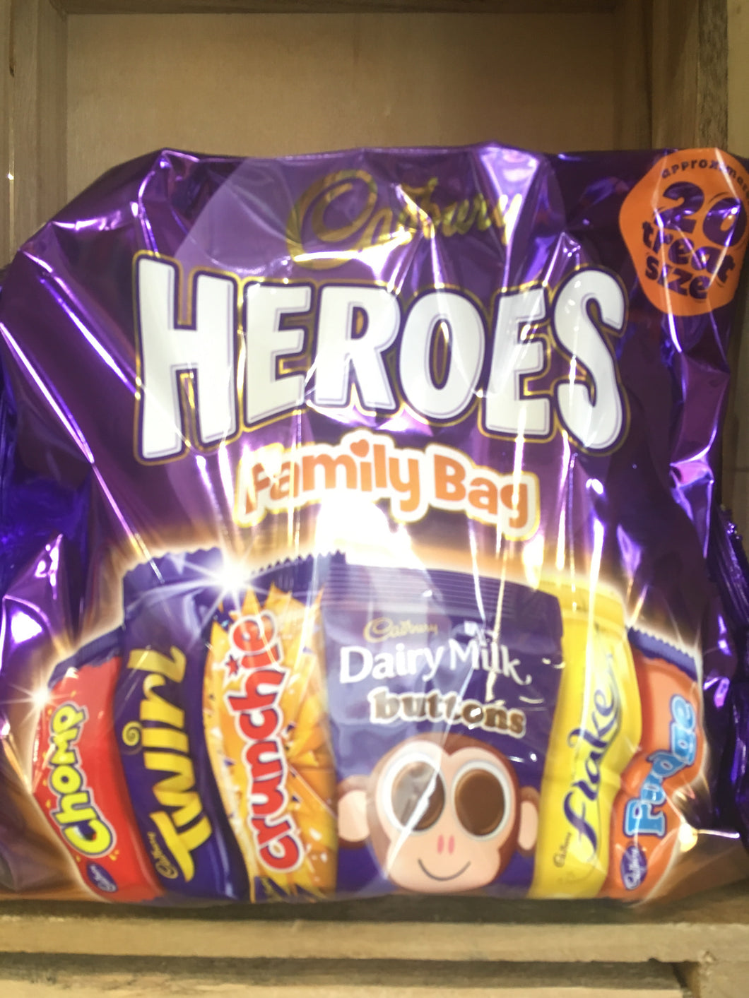 Cadbury Heroes Family 20 Treatsize Packs 278g