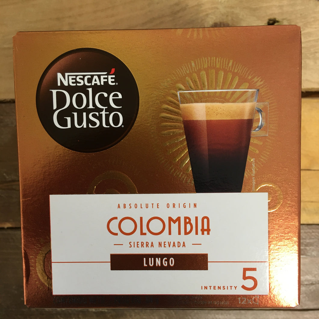 24x Dolce Gusto Colombia Sierra Nevada Lungo Coffee pods (2 Packs of 12 pods)