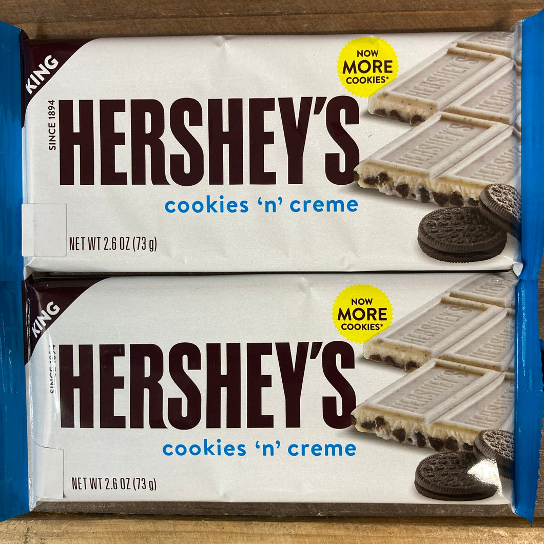 Hershey's Cookies 'n' Creme Chocolate Bars 73g)