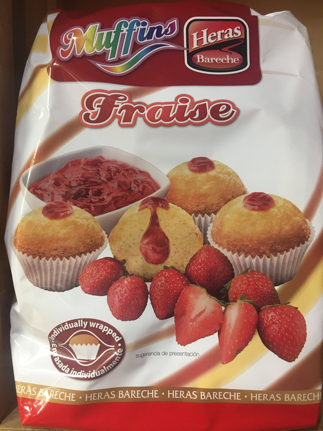 Heras Bareche Strawberry Muffins 8 Pack 280g