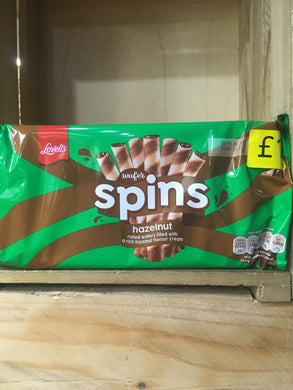 Lovell's Wafer Spins Hazelnut 96g