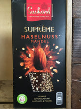 Suchard Supreme Hazelnut & Almond Fine Dark Chocolate 103g