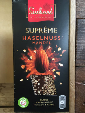 Suchard Supreme Hazelnut & Almond Fine Dark Chocolate 103g