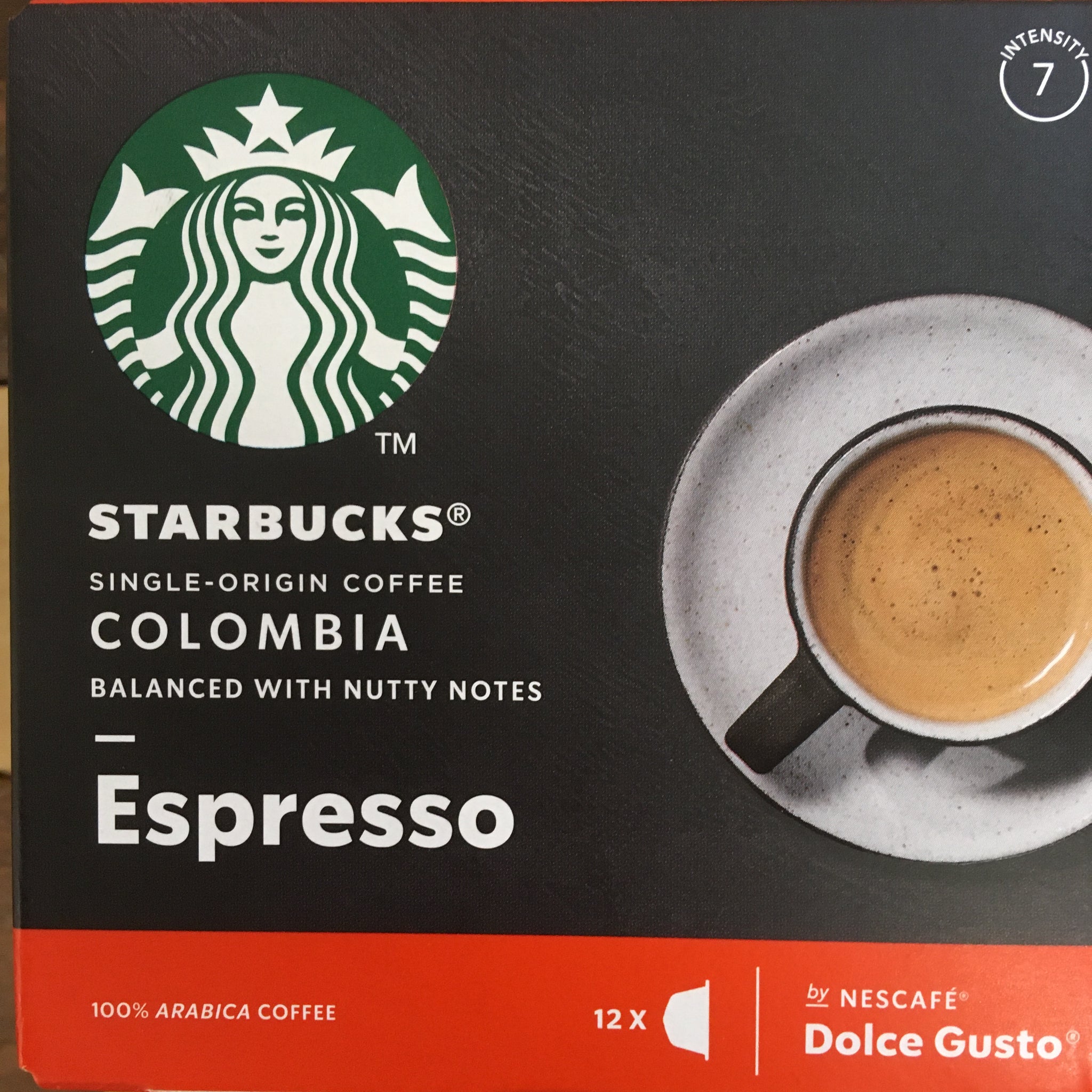 24x STARBUCKS Dolce Gusto Colombia Espresso Pods (2 Packs of 12 pods)