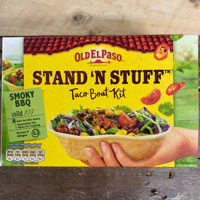 Old El Paso Stand N Stuff Smoky BBQ Taco Kit with Soft Shells