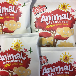 12x Golden Wonder Animal Adventures Original Flavour Snacks (12x18.9g)