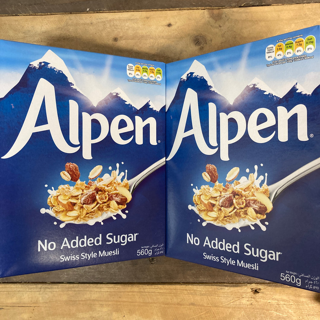 Alpen No Added Sugar Swiss Style Muesli 560g