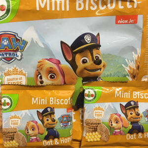 10x Appy Kids Paw Patrol Mini Oat & Honey Biscuit Bags (2 Packs of 5x20g)